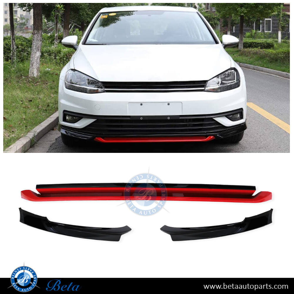 Front Bumper Lower Spoiler for Volkswagen Golf 7.5 GTI 2017-2019 models, Part Number 5G0805901 Front Bumper Lower Spoiler for Volkswagen Golf 7.5 GTI 2017-2019 models, Part Number 5G0805901